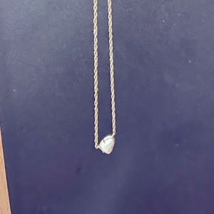 Kendra Scott Gold and Irredescent Pearl Short Necklace